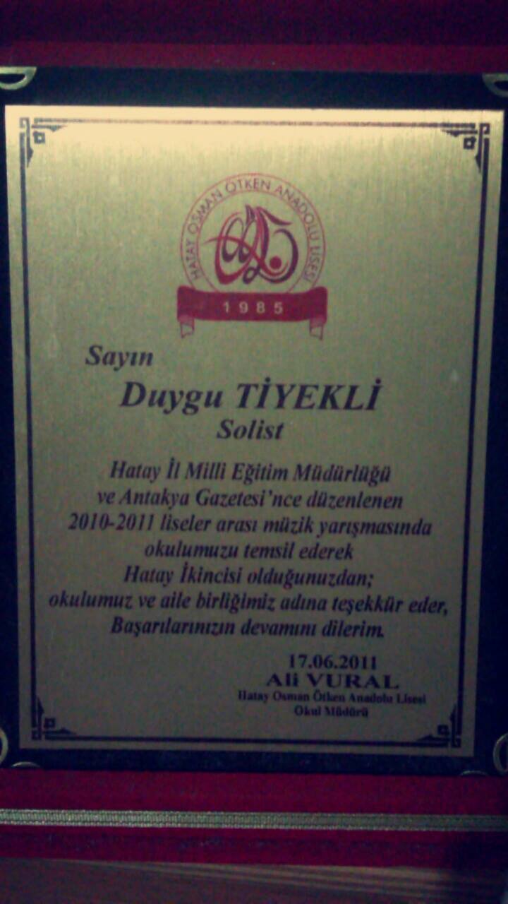 Hatay Liseler Aras Mzik Yarmas 2.lii